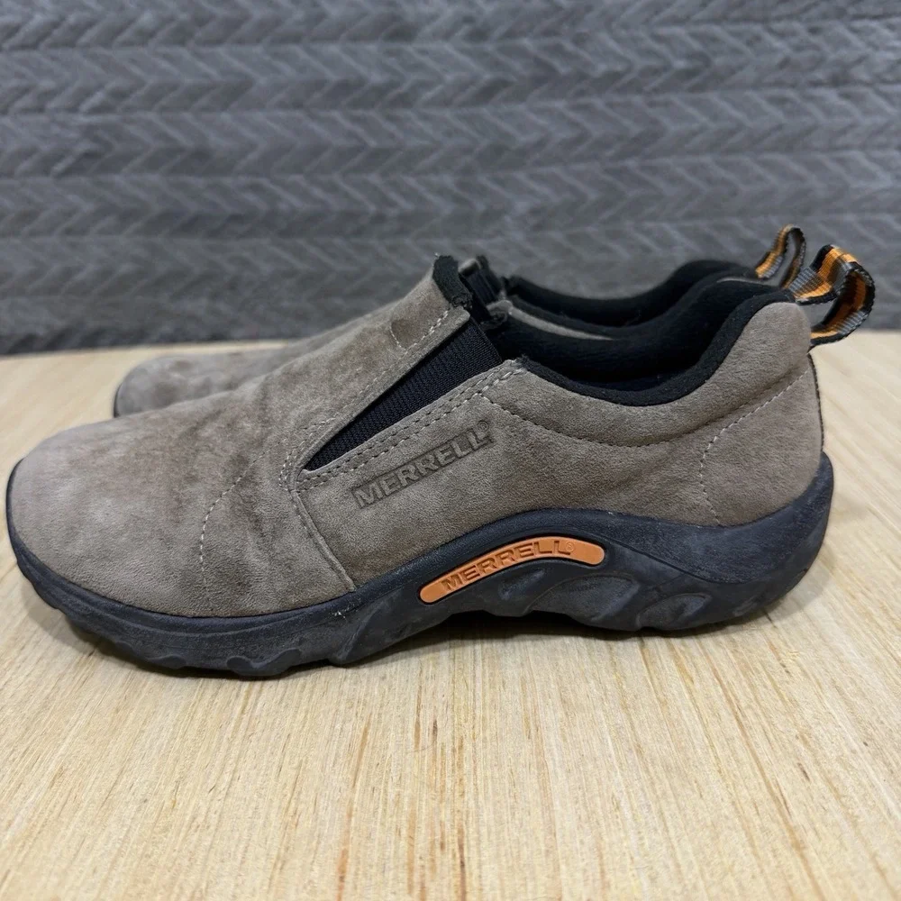 Merrell Jungle Moc Slip On Suede Shoes Kids Youth Size 3.5 Hiking Outdoor